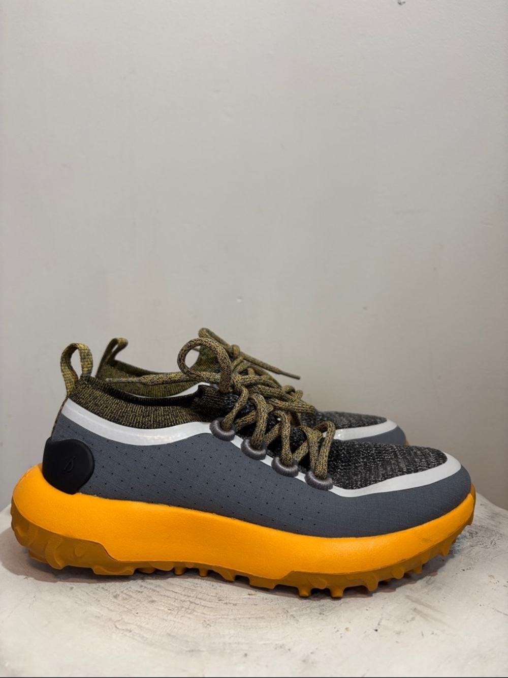 Allbirds Trail Runner SWT Sneakers Telluride Gray and Yellow Running Shoe Size 6